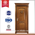 Diseño moderno de la puerta de madera puerta de madera sólida puerta principal diseño de la talla de madera
